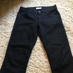 Loft black straight leg jeans size 27